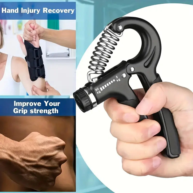 Hand Exerciser | Hand Grip Strengthener Adjustable Resistance Wrist Strengthener Forearm Gripper Hand Workout Squeezer Grip Strength Trainer