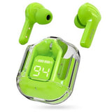 Earbuds Wireless Crystal Transparent Body | Bluetooth Earbud With Pouch