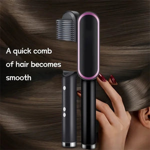 Electric Hair Straightening & Curling Comb/Brush