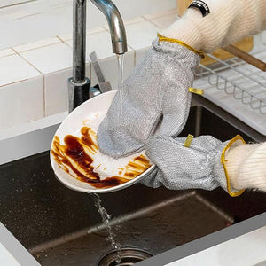 Pair of Wire Dish Washing Gloves