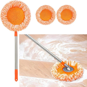 360 Degree Spin Adjustable Cleaning Sunflower Mop 3 Ft Long Pipe