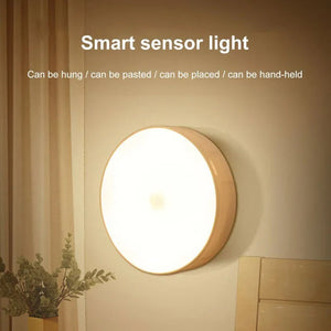 Automatic Human Body Sensor LED Night Light USB Charging and Magnetic Suction