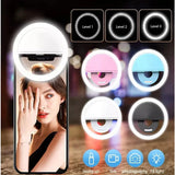 Portable USB Rechargeable Mini Mobile Selfie LED Ring Light